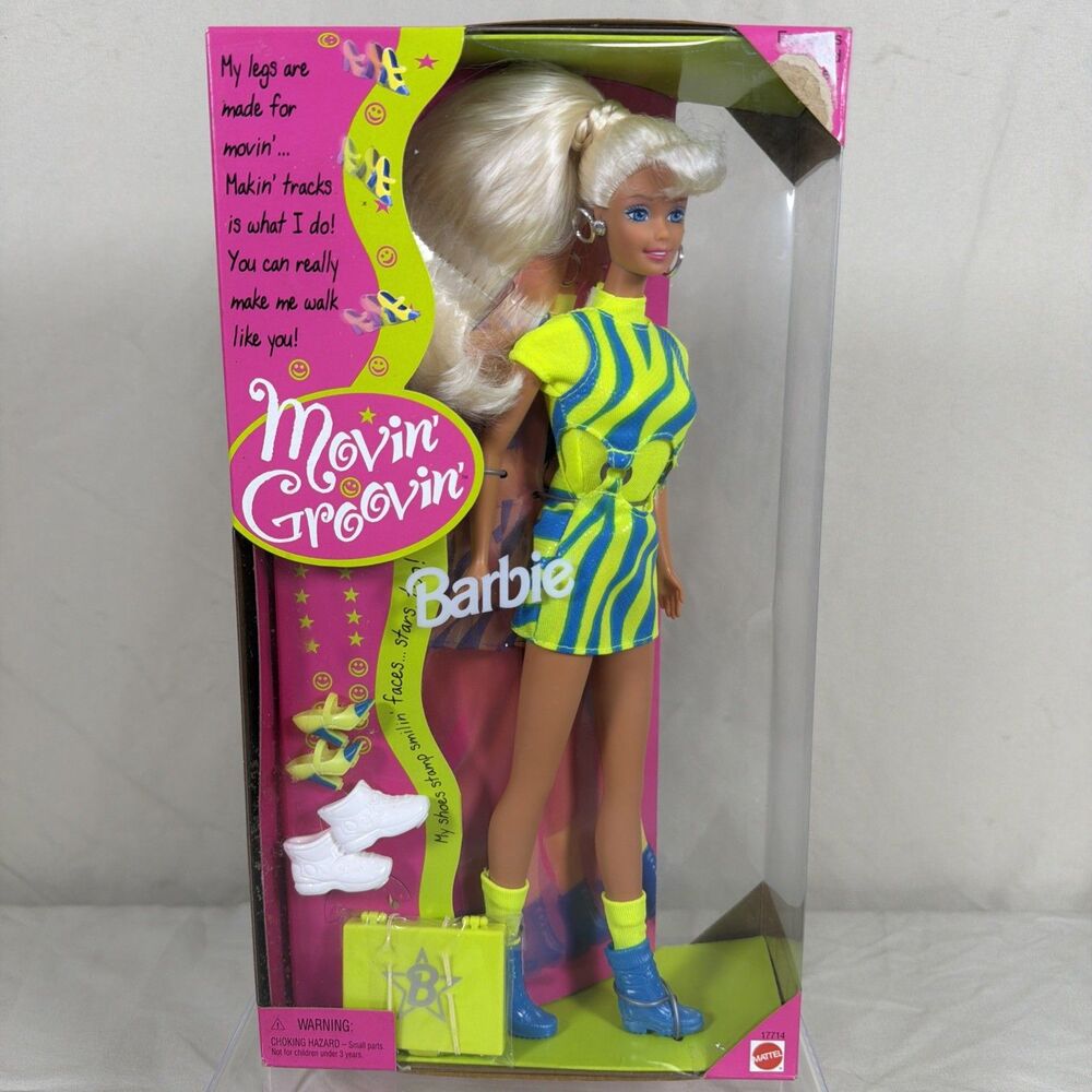 Vintage 1997 Mattel Movin’ Groovin’ Barbie Doll #17714 NRFB New In Box